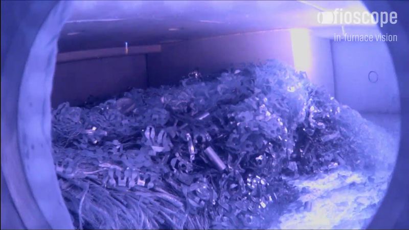 Volle Sicht in den Mehrkammer-Ofen
